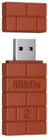 8BitDo USB Wireless Adapter 2 - Brown - Nintendo Switch / PC