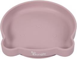 Bo Jungle Szilikon tányér tapadókoronggal Bear Pastel Pink