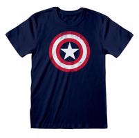 Captain America - Shield Distressed - póló S méret