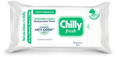 CHILLY Fresh Intim törlőkendő 12 db