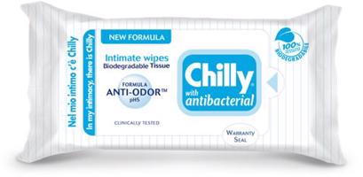 CHILLY intim törlőkendő Antibacterial 12 db