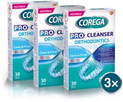 COREGA Pro Cleanser Orthodontics čisticí tablety 3× 30 ks