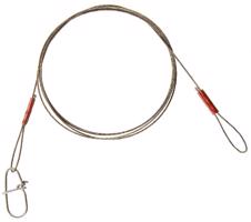 Cormoran 1x7 Wire Leader - Loop and Snap Hook 15kg 50cm 2db