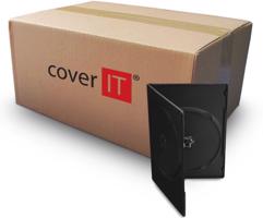 COVER IT doboz: 2 db 7 mm-es vékony fekete doboz - 100db-os doboz