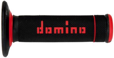 Domino gripy A190 offroad délka 123 + 120 mm, černo-červené