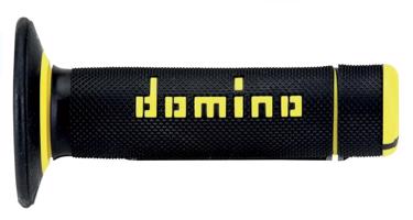 Domino gripy A190 offroad délka 123 + 120 mm, černo-žluté