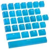 Ducky Rubber Keycap Set, 31 billentyű, Double-Shot Backlight - kék