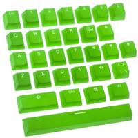 Ducky Rubber Keycap Set, 31 billentyű, Double-Shot Backlight - zöld