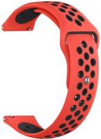 Eternico Sporty Universal Quick Release 22mm - Solid Black and Red