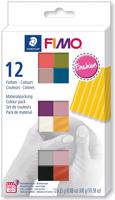FIMO soft 12 színből álló készlet 25 g FASHION