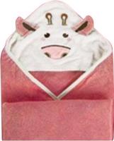 GOLDBABY Kapucnis gyerek fürdőlepedő rózsaszín 90×90 cm