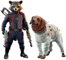 Guardians of the Galaxy Vol. 3 - Rocket és Cosmo - figura