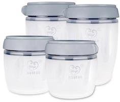 Haakaa anyatej tároló edények (2 × 160 ml és 2 × 250 ml)