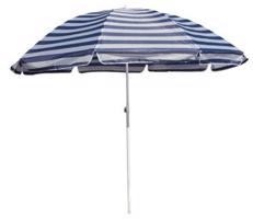 HAPPY GREEN Strand napernyő, kék-fehér 230 cm