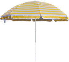 HAPPY GREEN Strand napernyő, sárga-fehér 230cm