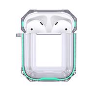 Hishell Two Colour Clear Case for Airpods 1&2 green