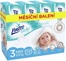LINTEO Baby Premium MIDI (5-9 kg) 216 db