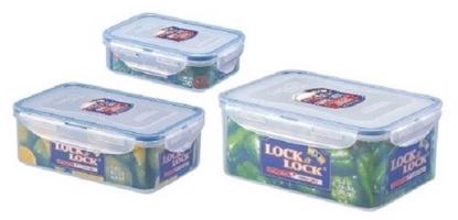 Lock&Lock élelmiszerdoboz - 3 db-os szett, téglalap alakú