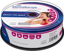 MediaRange CD-R Audio CakeBox 25 db