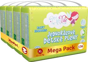 MonPeri Klasik Mega Pack méret XL (136 db)