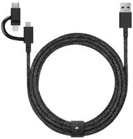 Native Union Belt Universal Cable USB-C to Lightning + USB-C - 1.5m, Cosmos