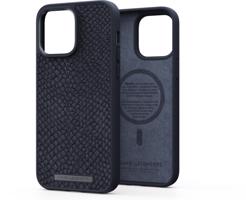 Njord iPhone 14 Pro Max Salmon Leather Magsafe Case Black