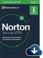 Norton Secure VPN, 1 felhasználó, 1 készülék, 12 hónap (elektronikus licenc)