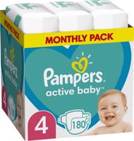 PAMPERS Active Baby 4-es méret, Monthly Pack 180 db
