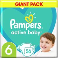 PAMPERS Active Baby 6-os méret (56 db), 13-18 kg