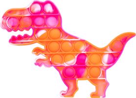 Pop it - dinoszaurusz narancssárga-rózsaszín