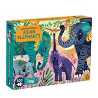 Puzzle - Elefántok - Veszélyeztetett fajok (300 db)
