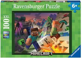 Ravensburger Puzzle 133338 Minecraft: Minecraft szörnyek 100 db