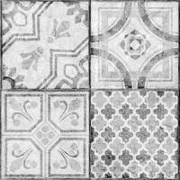 Samolepicí podlahové čtverce "dlaždice vzor šedobílá", 2745043, 11 ks = 1m2