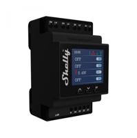 Shelly Pro 4PM, 4-szeres DIN sínes kapcsolómodul, LAN, WiFi és Bluetooth