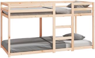 Shumee Patrová postel 90 × 200 cm, masivní borové dřevo, 821644