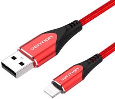 Vention Lightning MFi to USB 2.0 Braided Cable (C89) 2m Red Aluminum Alloy Type