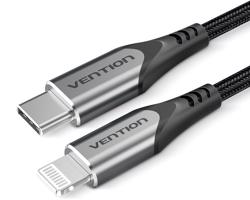 Vention Lightning MFi to USB-C Braided Cable (C94) 1m Gray Aluminum Alloy Type