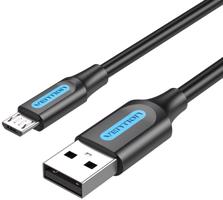 Vention USB 2.0 to microUSB Charge & Data Cable 0.25m Black