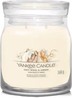 YANKEE CANDLE Signature 2 kanóc Soft Wool & Amber 368 g